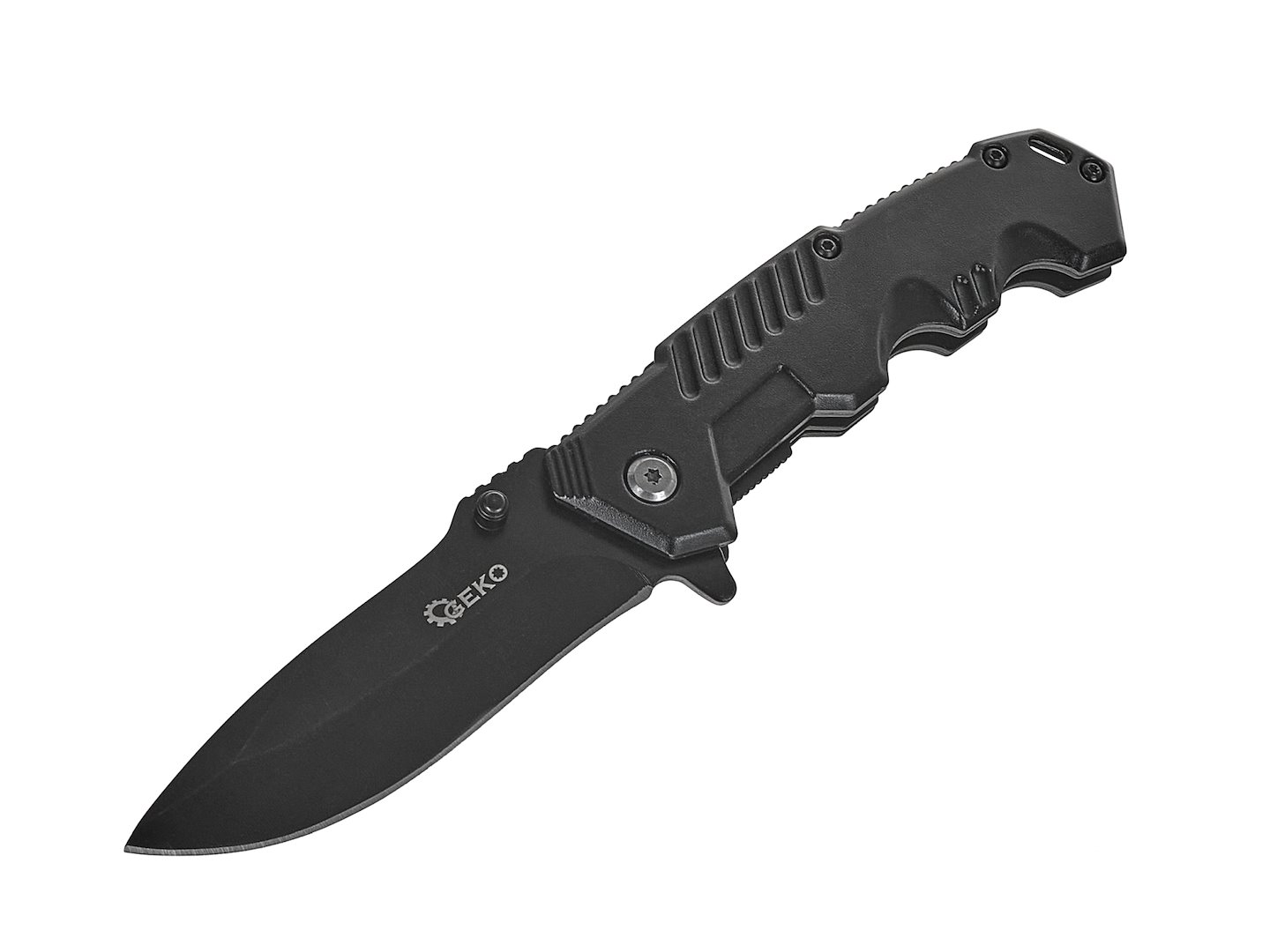 Taktický nůž 200/85 mm BLACK SURVIVAL SERIES – detail čepele