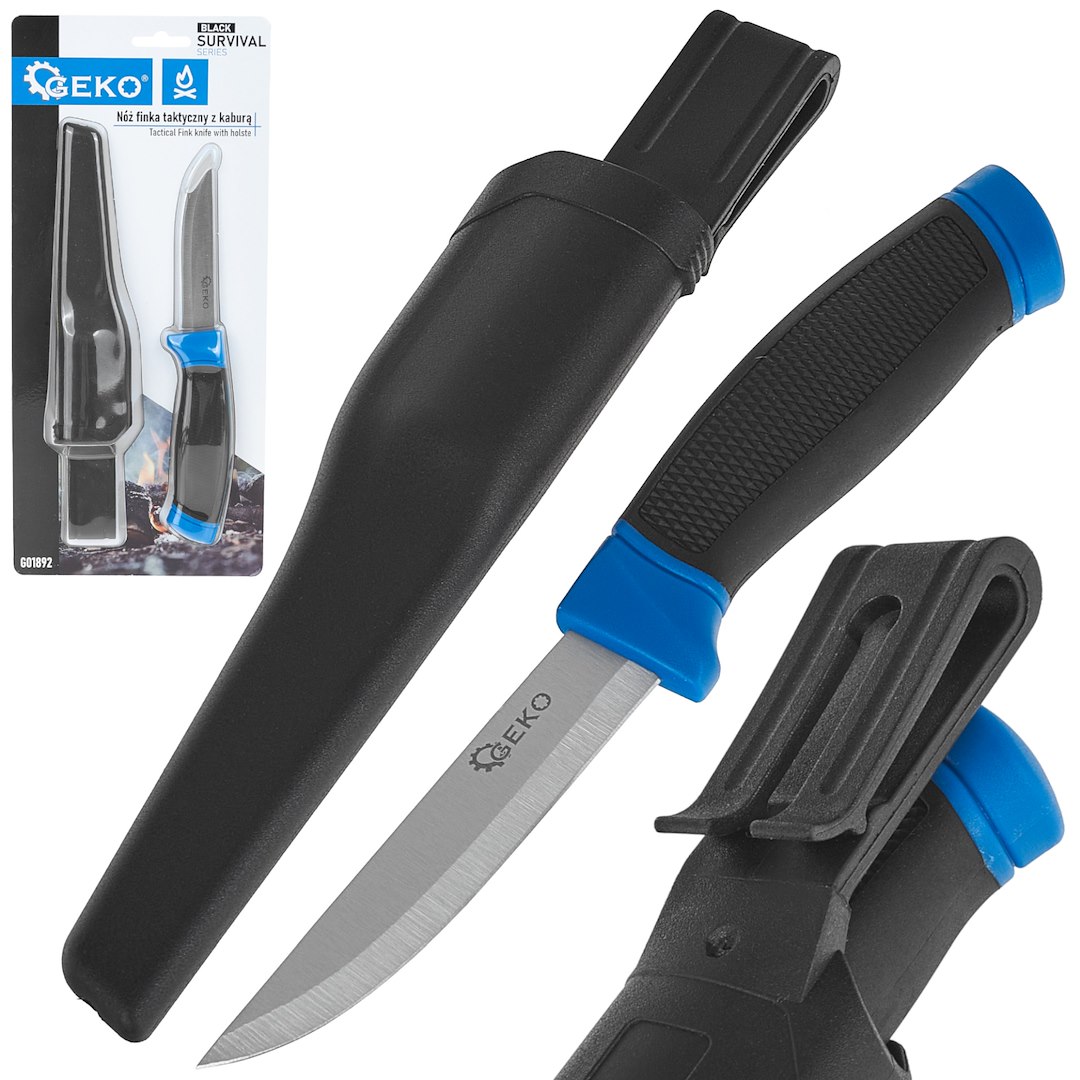 Taktický nůž Finka BLACK SURVIVAL SERIES – celkový pohled