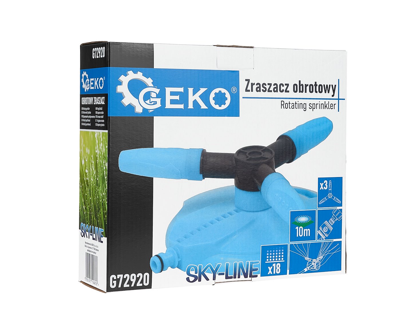 Tříramenný rotační zavlažovač SKY-LINE (48) – Geko 5