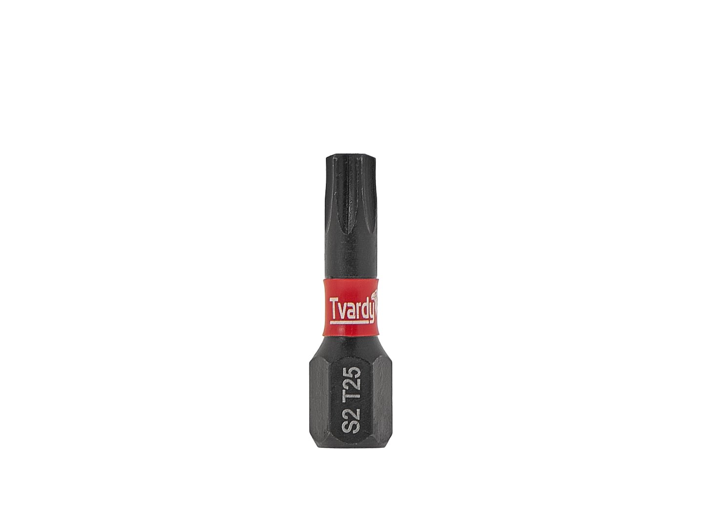 Rázový bit T25 25 mm S2 – detail profilu Torx