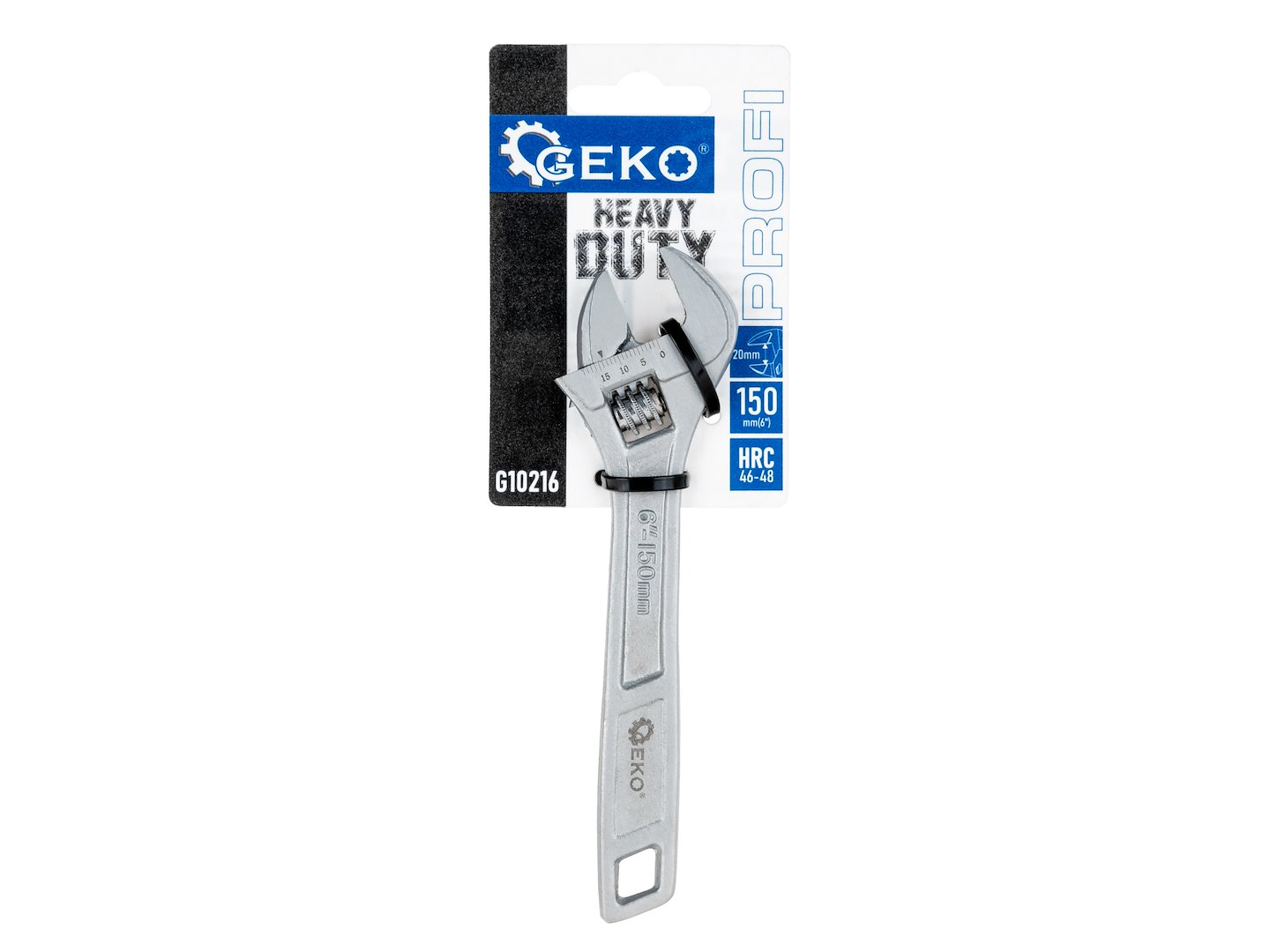 Nastavitelný klíč švédský 6" 20 mm PROFI (6/120) – Geko 4