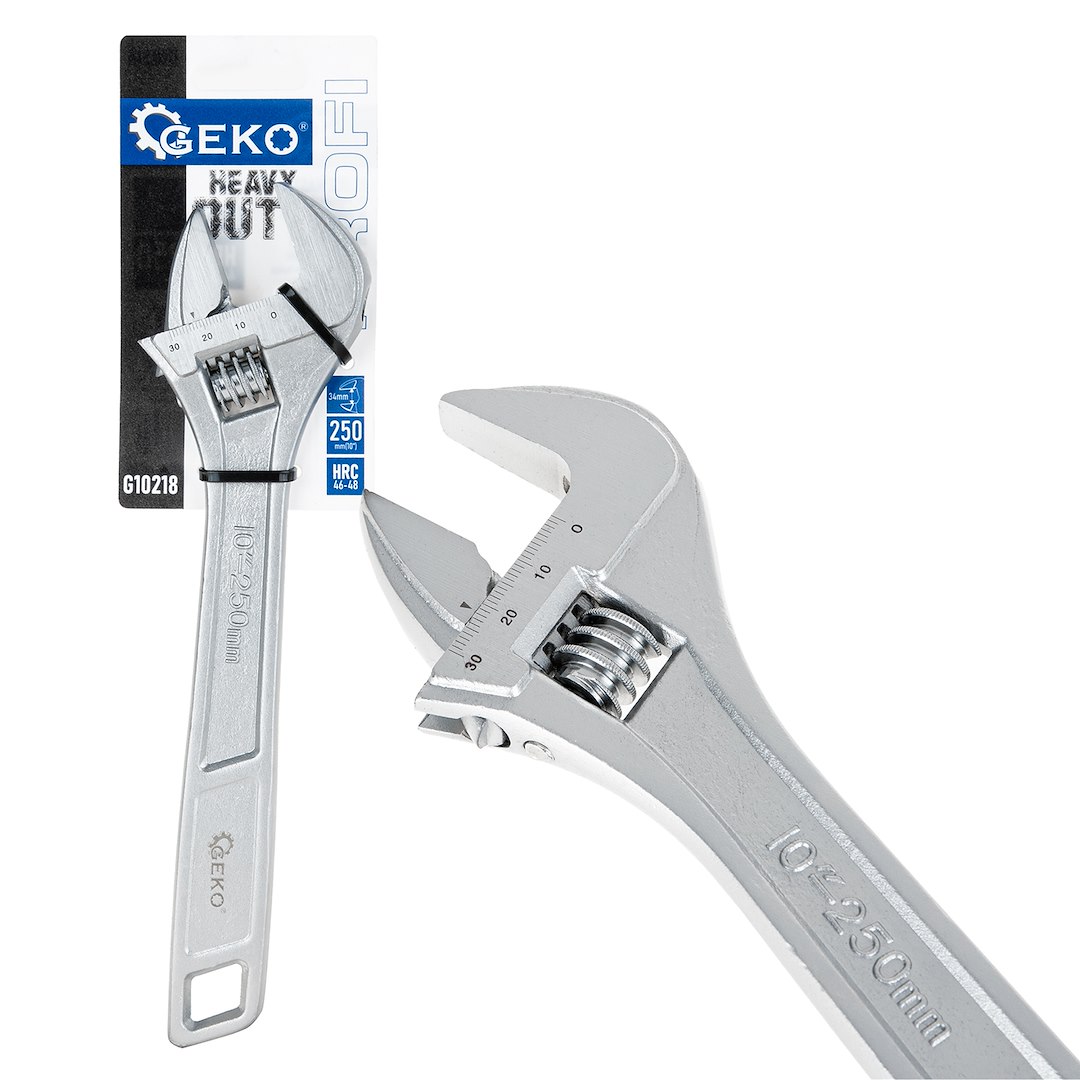 Nastavitelný klíč švédský 10 34 mm Geko – celkový pohled