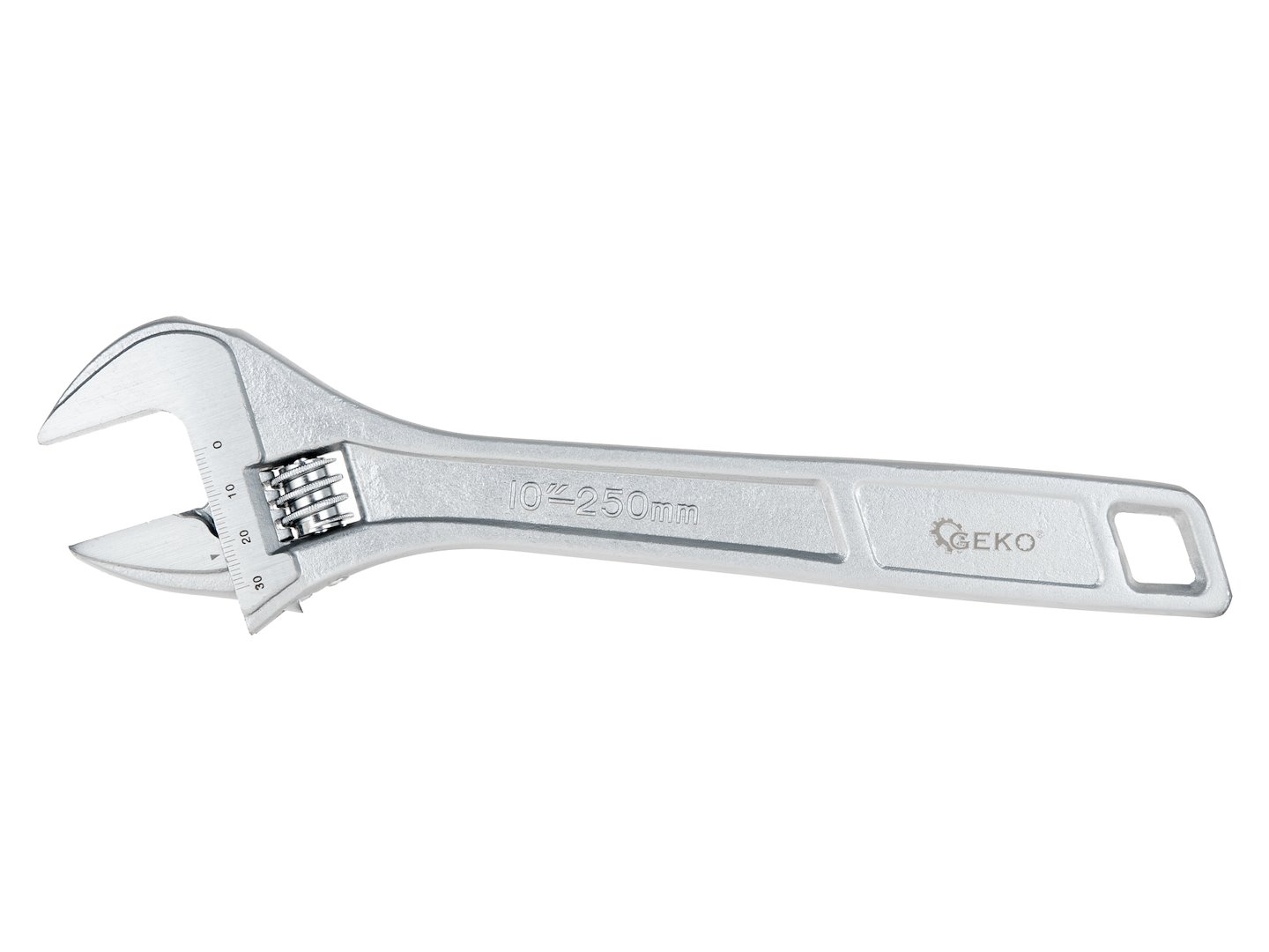 Nastavitelný klíč švédský 10 34 mm Geko – nastavovací mechanismus