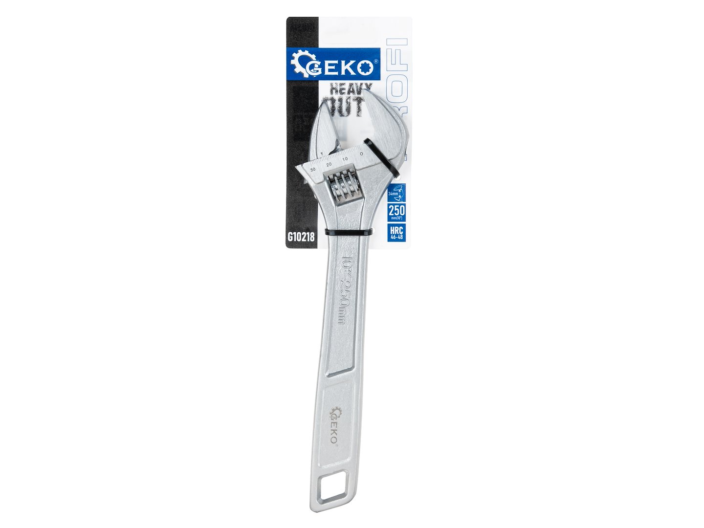 Nastavitelný klíč švédský 10" 34 mm PROFI (6/48) – Geko 4