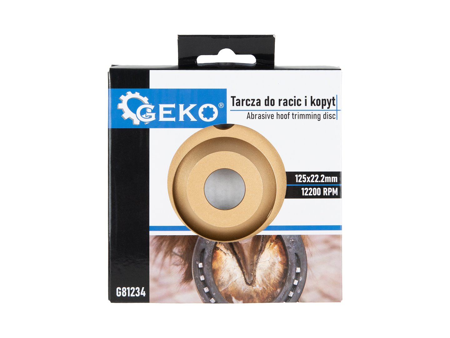 Kotouč na korekci kopyt a paznehtů 125 mm – středně zrnitý (50) | Geko 5