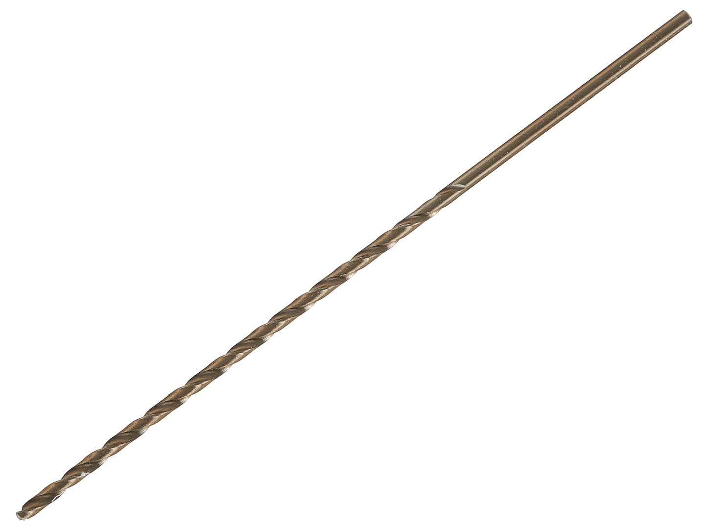 Zlaté vrtáky do kovu 3,0 x 150 mm – detail špičky a drážkování