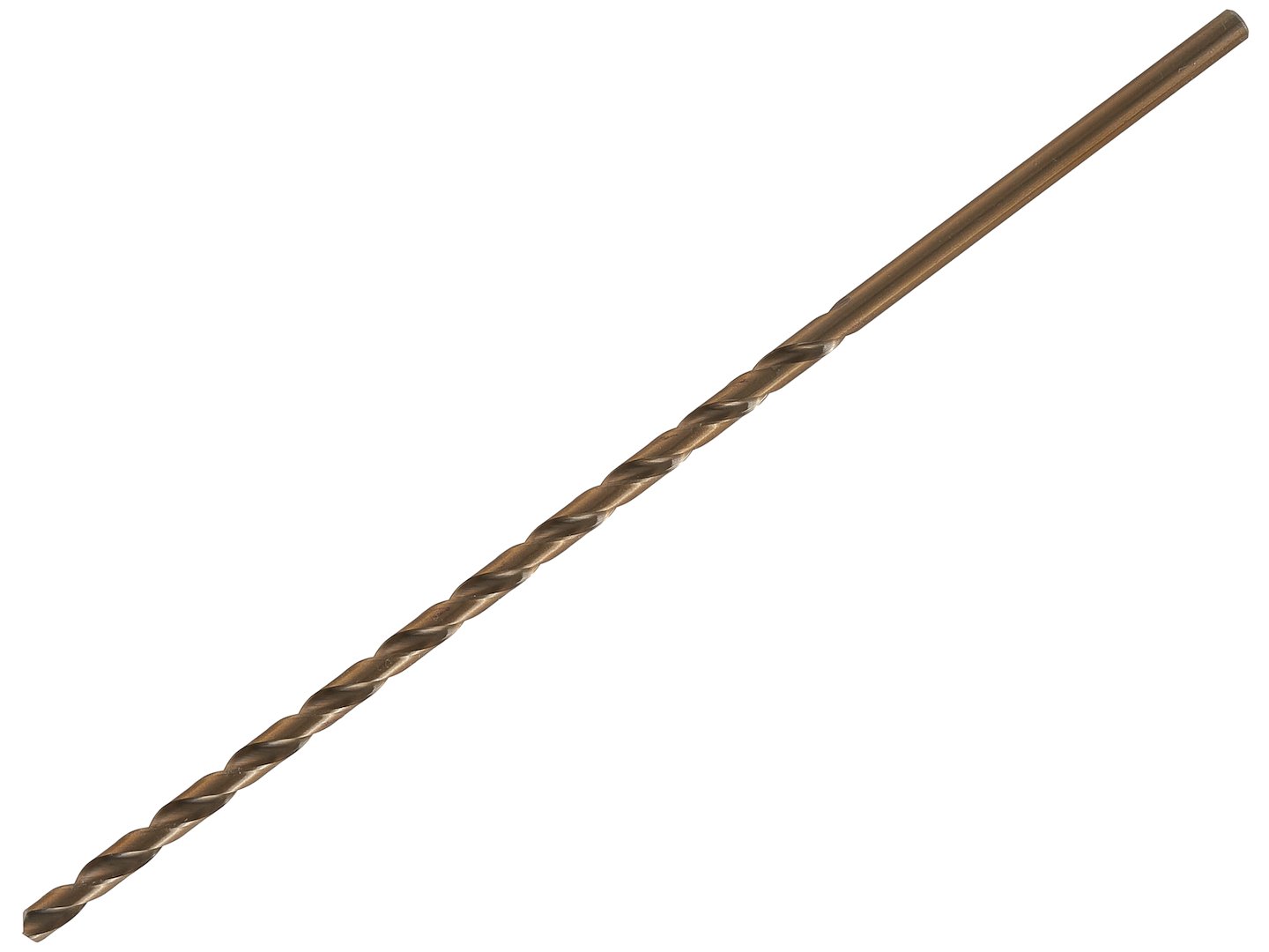 Zlatý vrták do kovu HSS DIN1869 7,0 x 290 mm – detail hrotu
