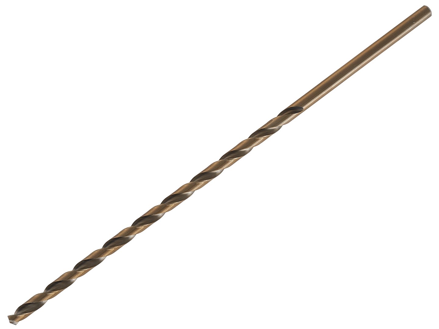 Zlaté vrtáky do kovu HSS DIN1869 8,0x305 mm – detail špičky vrtáku