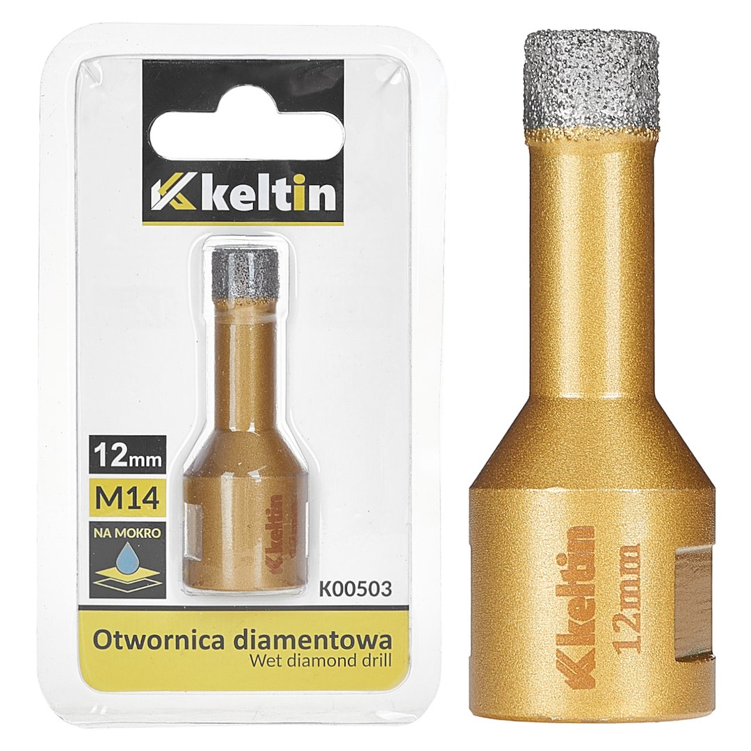 Diamantová děrovka Geko 12 mm M14 – celkový pohled