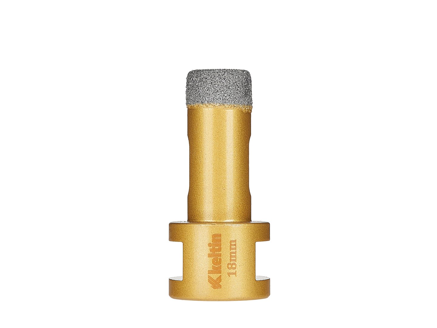 Diamantová děrovka 18 mm M14 – detail diamantového povlaku