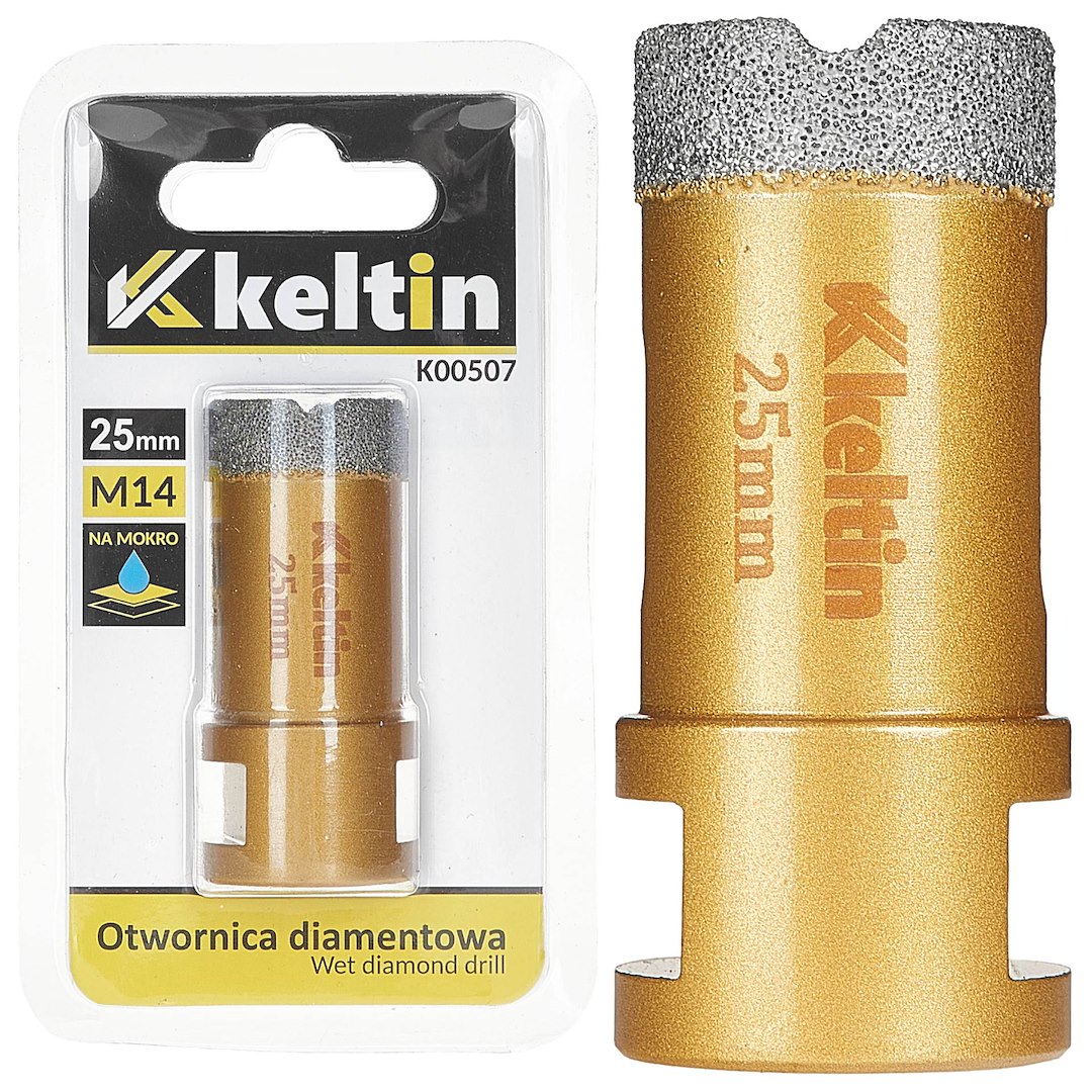 Diamantová fréza Geko 25 mm M14 – celkový pohled