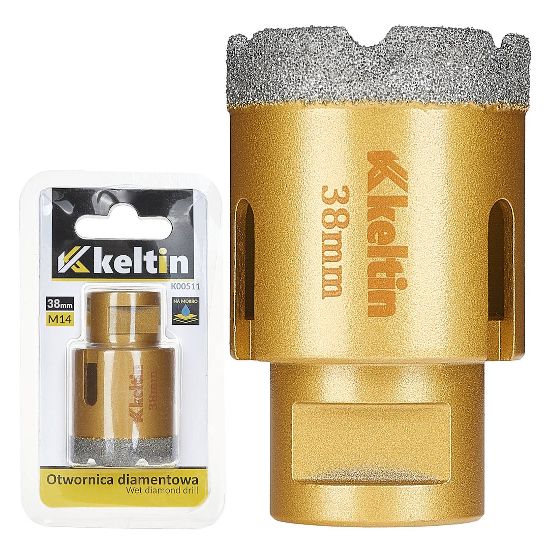 Diamantová děrovka Geko 38 mm M14 – celkový pohled