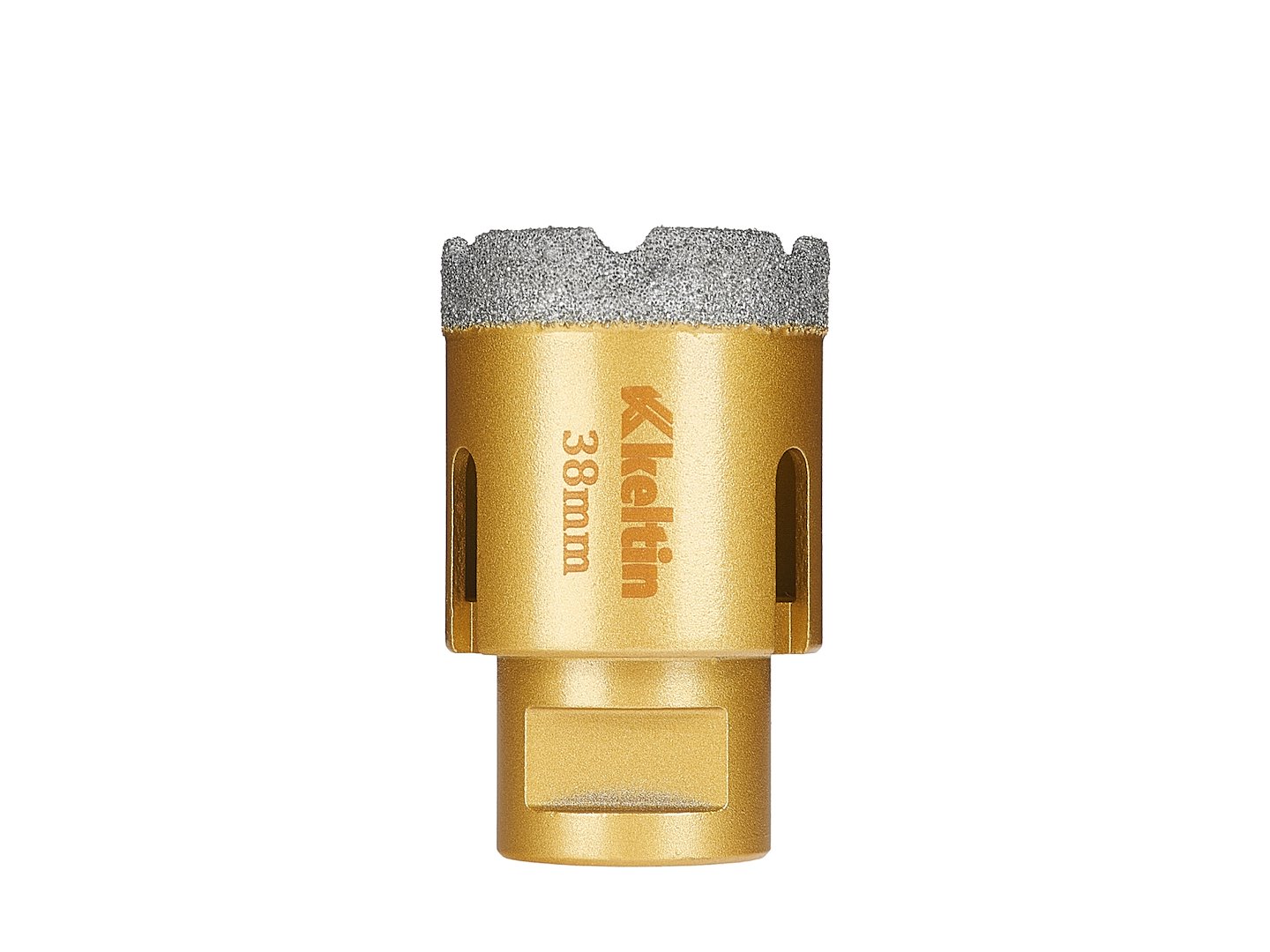 Diamantová děrovka Geko 38 mm – detail řezných hran
