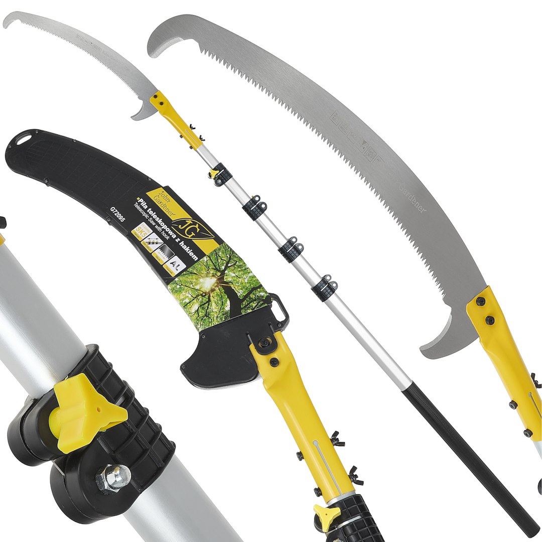 Pila s hákem 36 cm na teleskopické násadě 5,5 m SK5 – celkový pohled