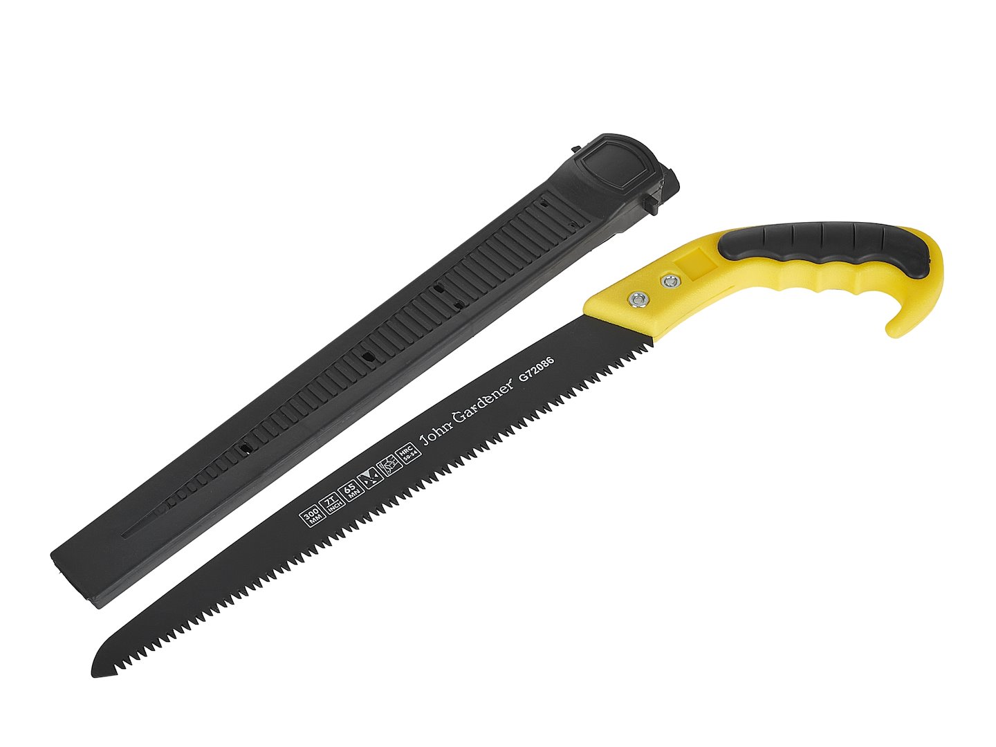 Rovná pila 30 cm Geko – detail PTFE povlaku čepele