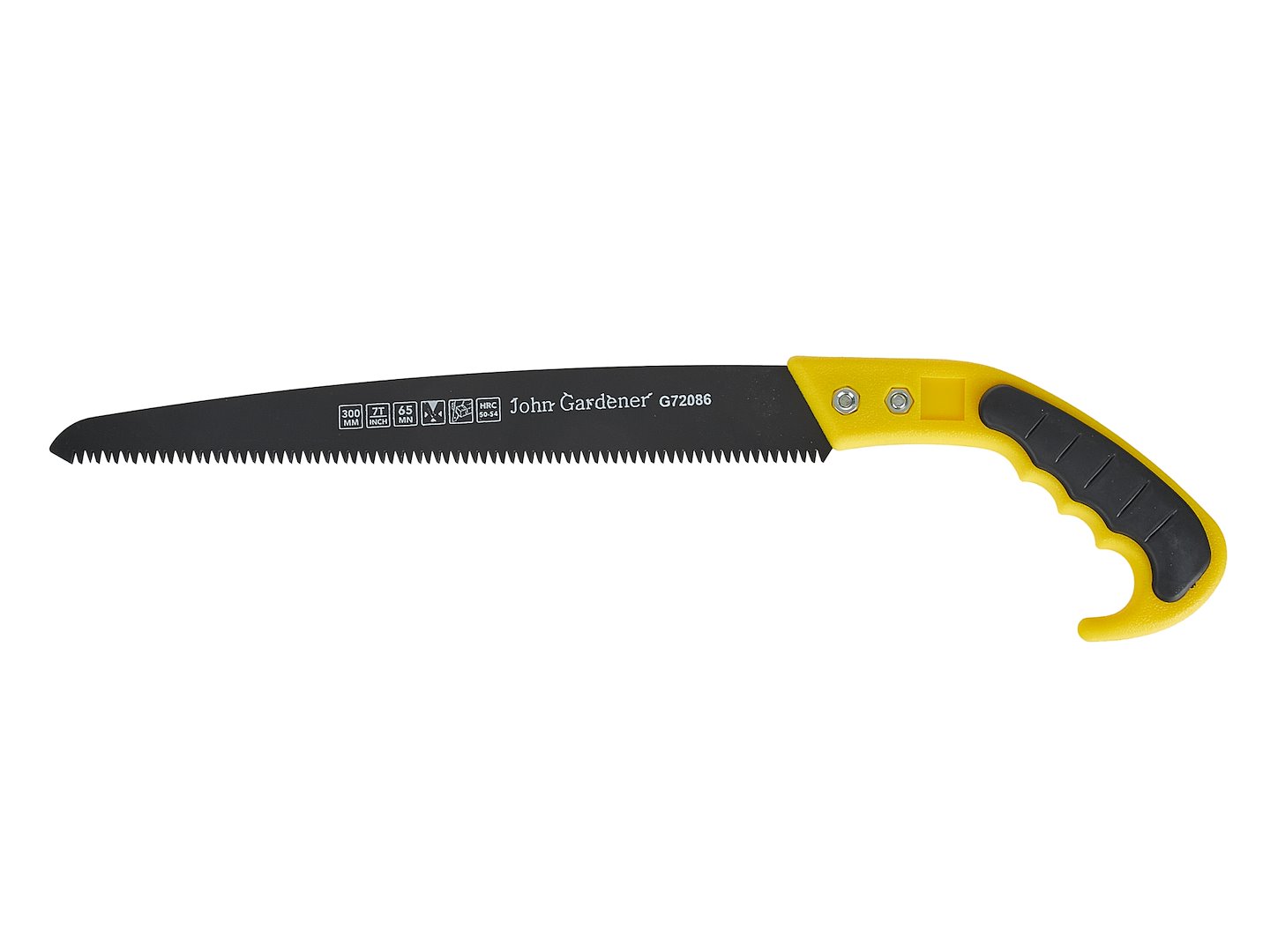 Rovná pila 30 cm Geko – ergonomická rukojeť při práci