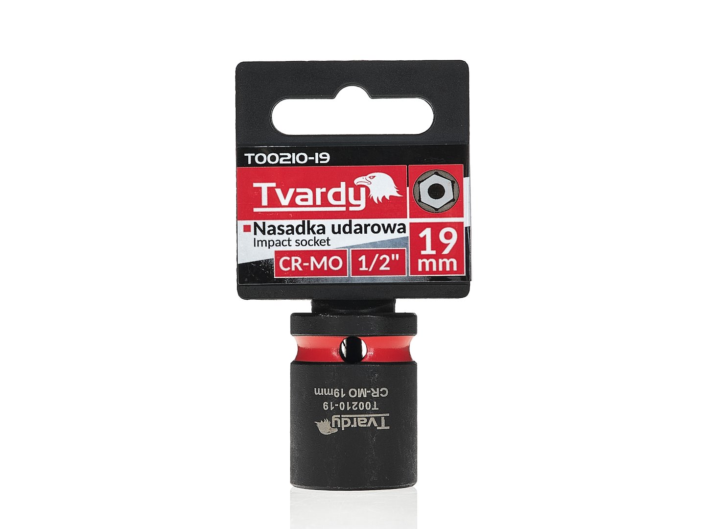 Nástrčkový klíč 1/2" 6-hranný 19 mm CR-MO (10/120) – Geko 4