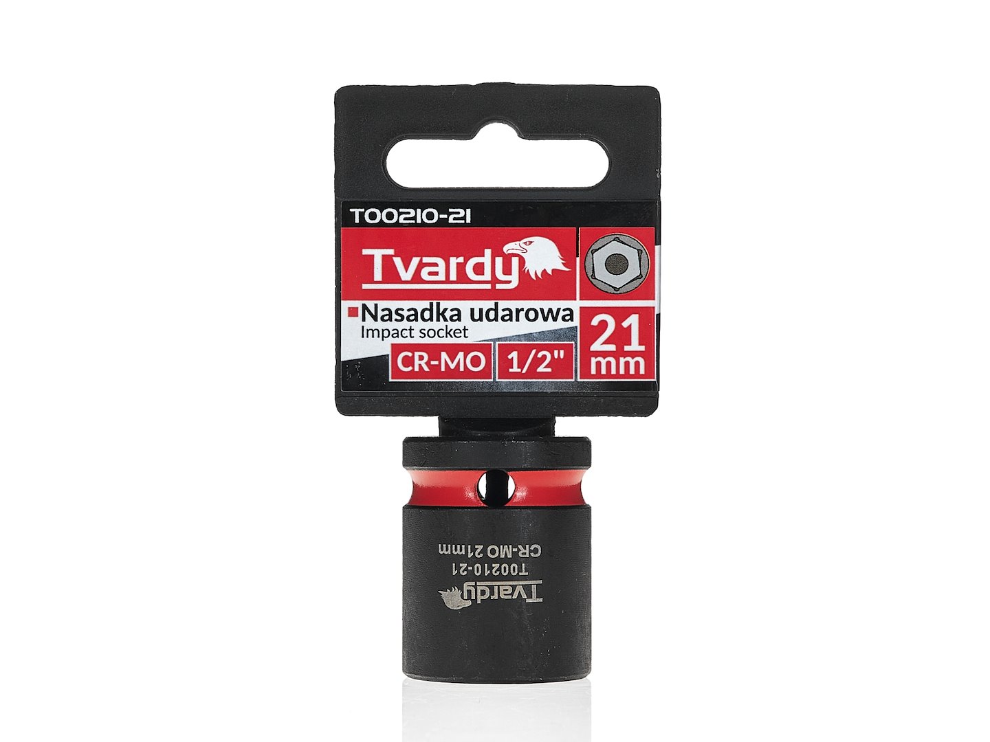 Nástrčkový klíč 1/2" 6-hranný 21 mm CR-MO Geko 4