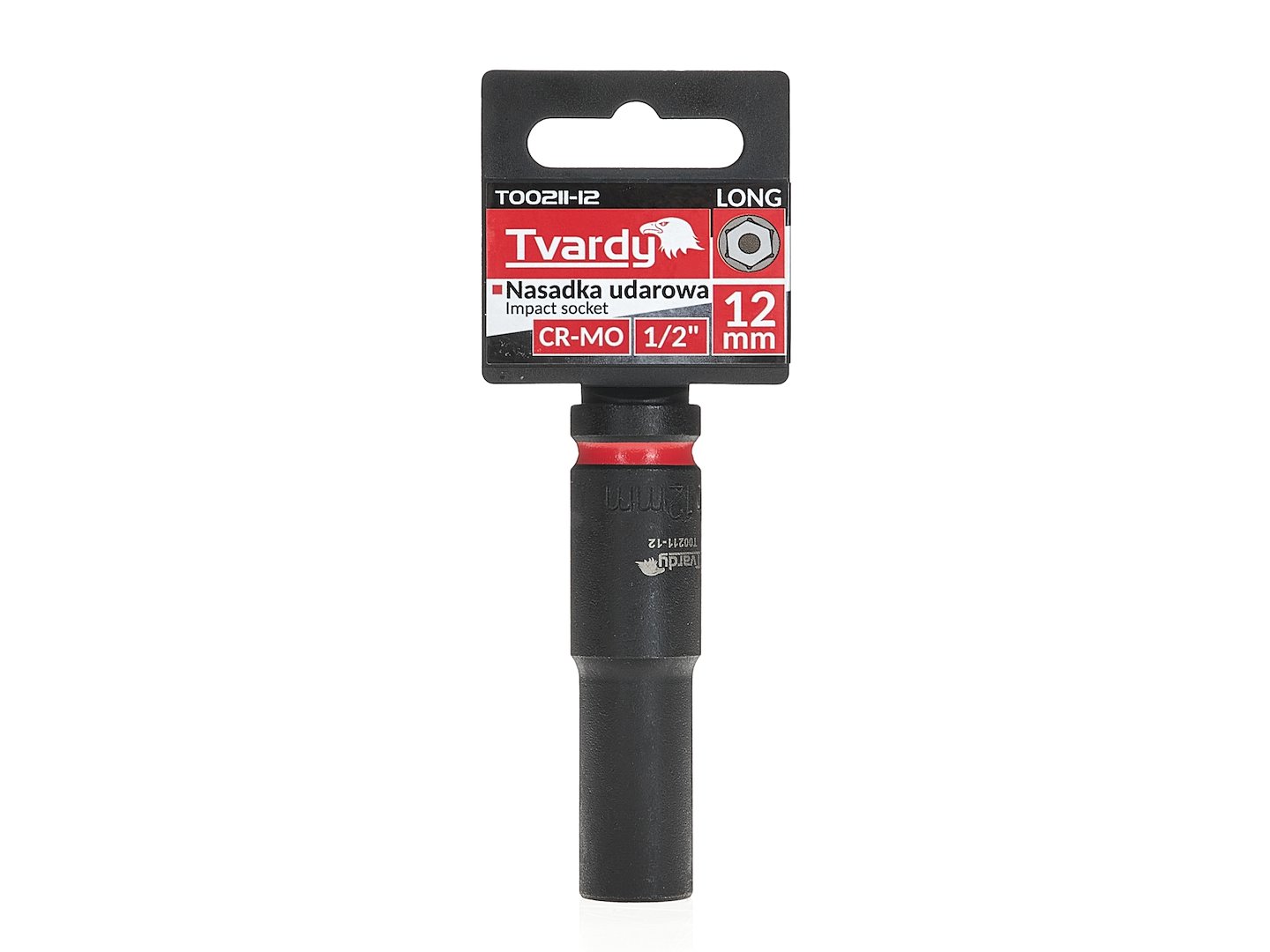 Dlouhá nástrčná hlavice 1/2" 6-hranná 12 mm CR-MO 4