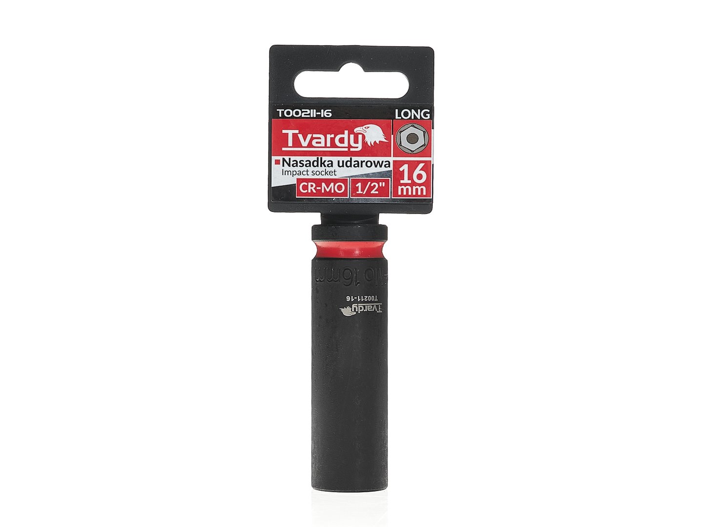 Dlouhá nástrčná hlavice 1/2" 6-hranná 16 mm CR-MO – Geko 4
