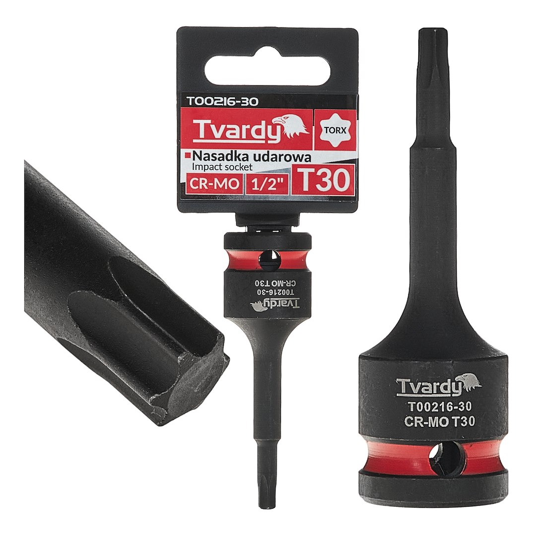 Nástrčkový klíč TORX 1/2 T30 CR-MO – celkový pohled