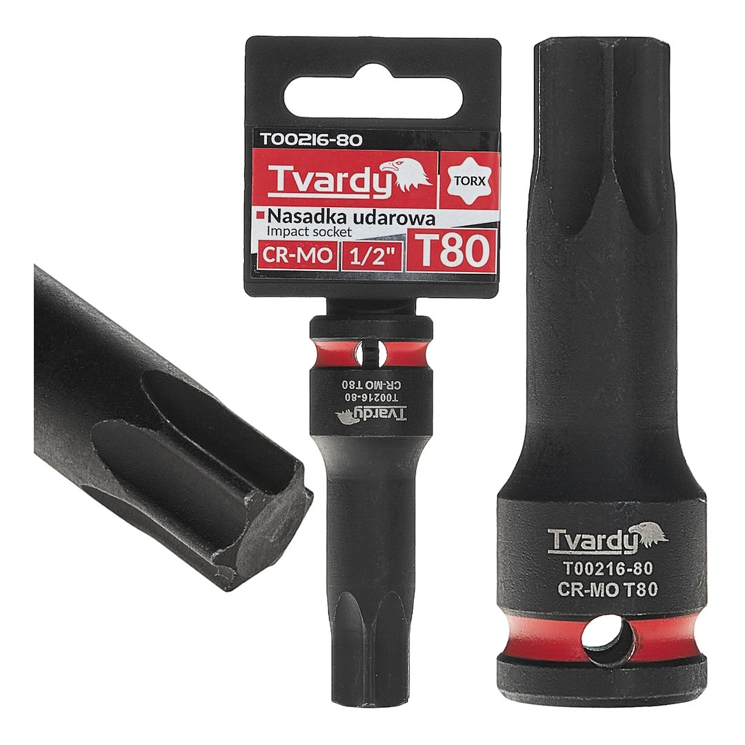 Nástrčkový klíč TORX 1/2 T80 CR-MO – celkový pohled