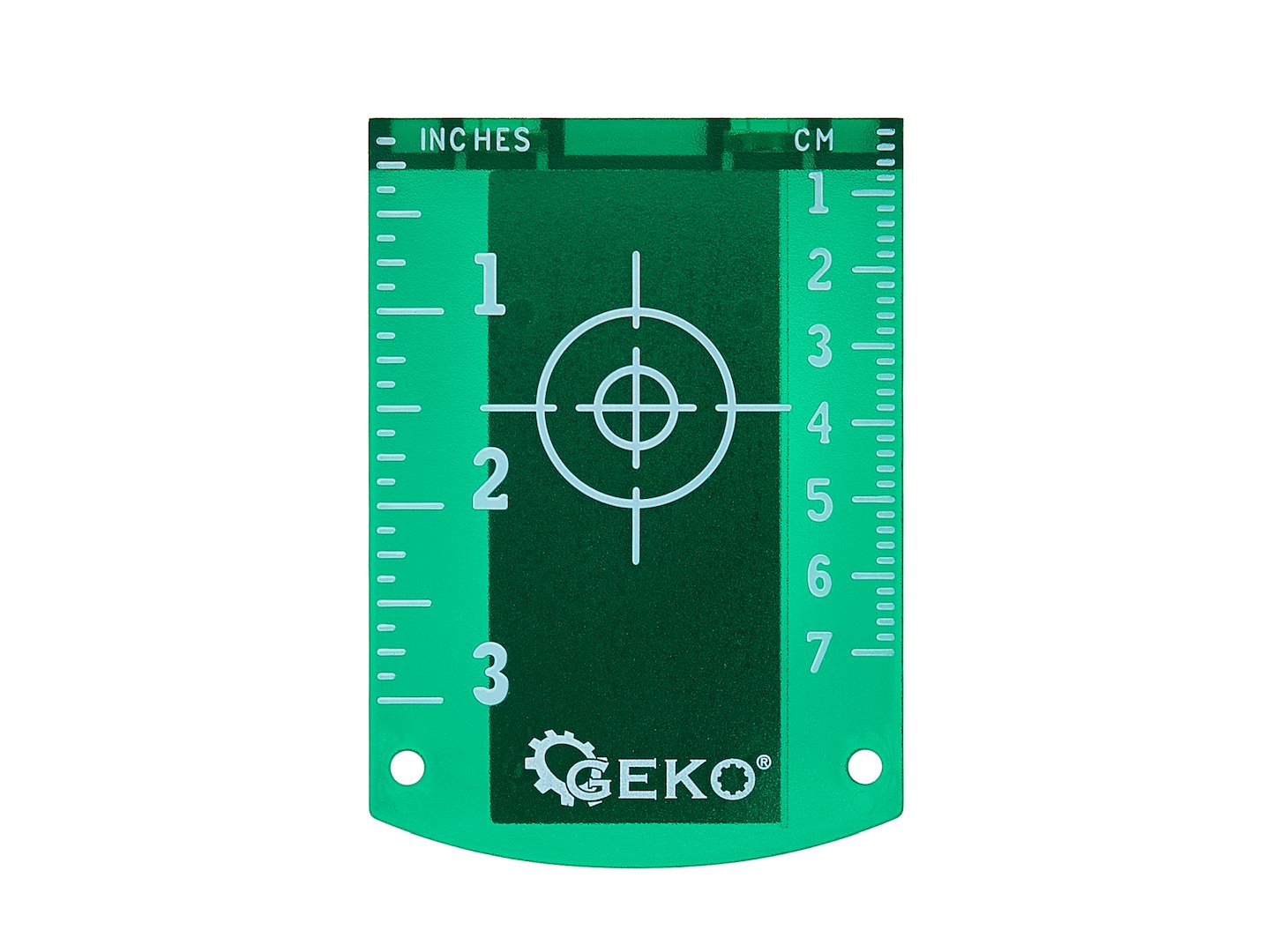 Záměrný terč s magnetem pro laser zelený Geko G03312 – magnetické uchycení