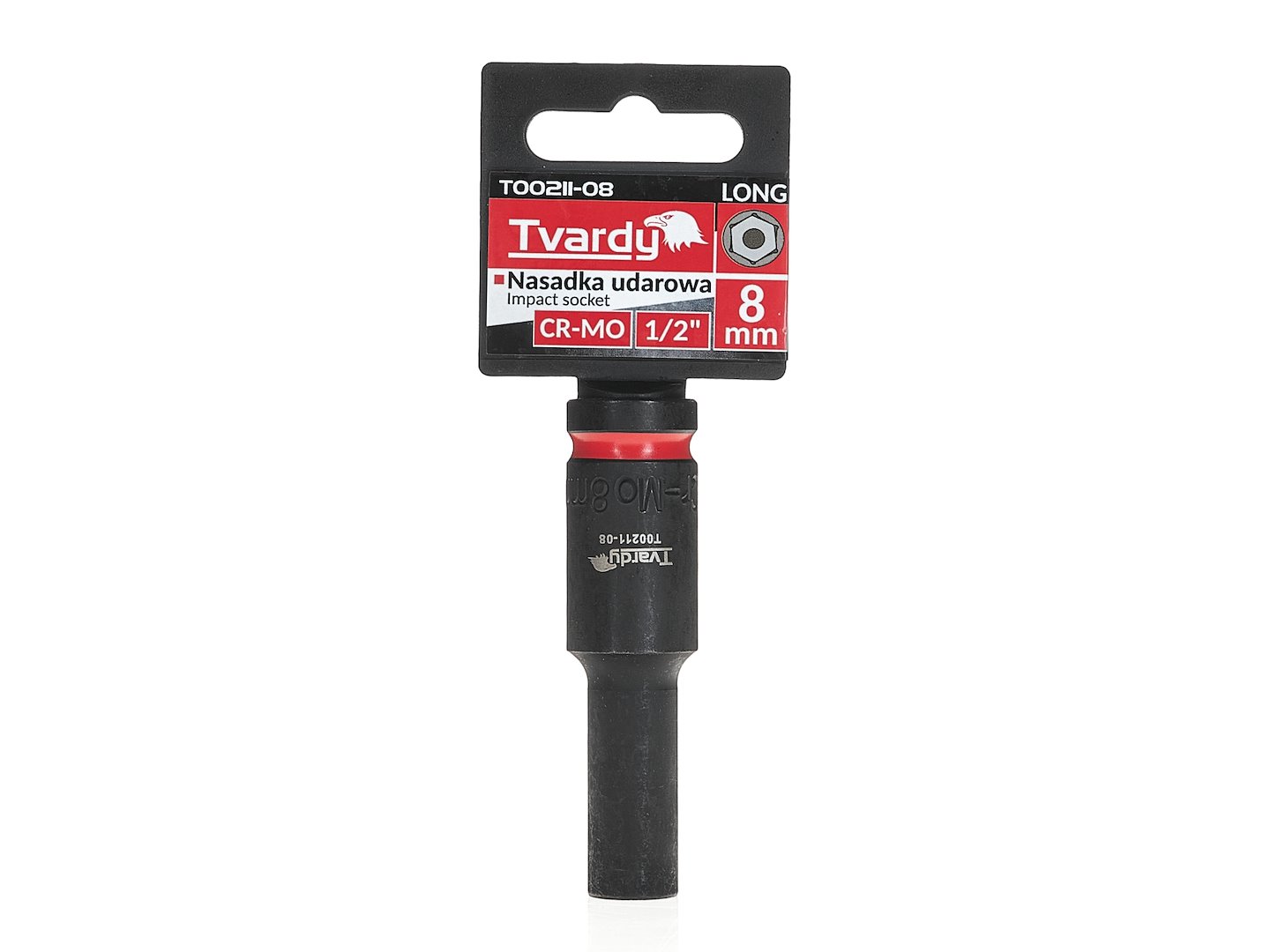 Dlouhá nástrčná hlavice 1/2" 6-hranná 8 mm CR-MO (6/72) – Geko 4
