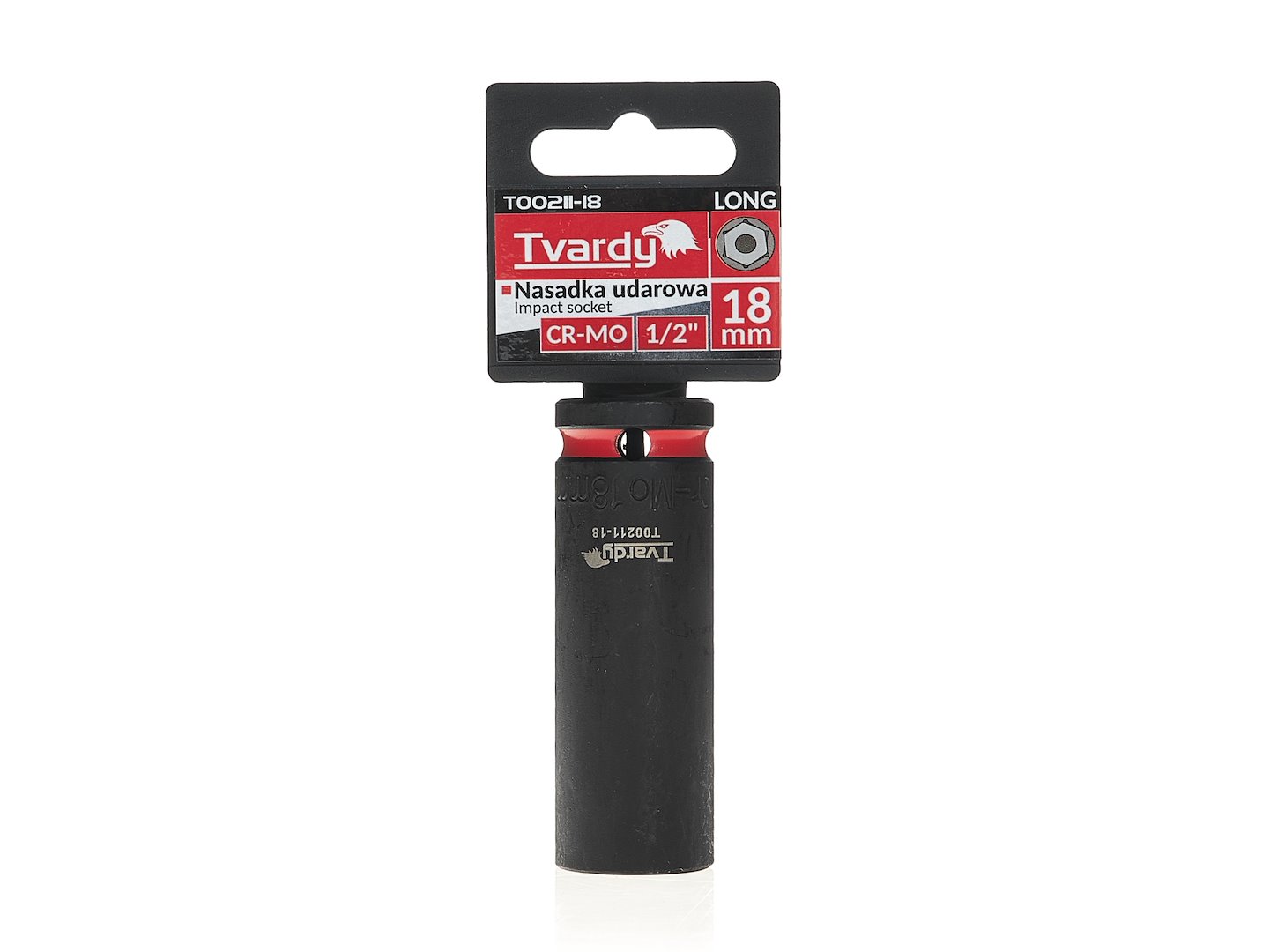 Dlouhá nástrčná hlavice 1/2" 6-hranná 18 mm CR-MO Geko 4