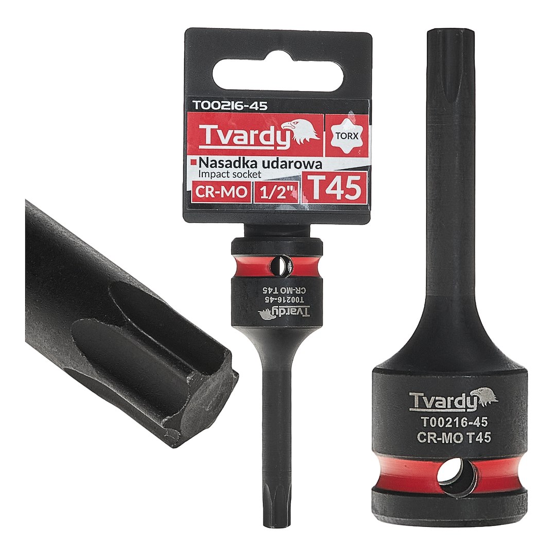 Nástrčkový klíč TORX T45 1/2 CR-MO – celkový pohled