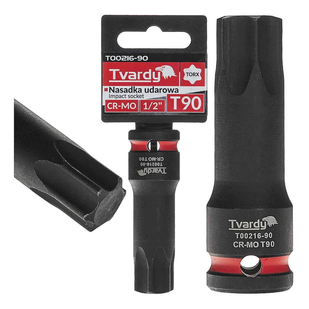 Nástrčkový klíč TORX 1/2 T90 CR-MO – celkový pohled