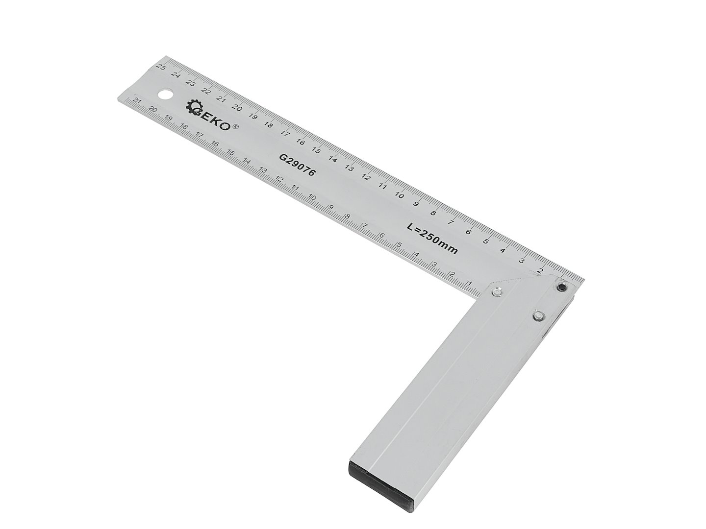 Stavební truhlářský úhelník 250 mm ALU – Geko 4