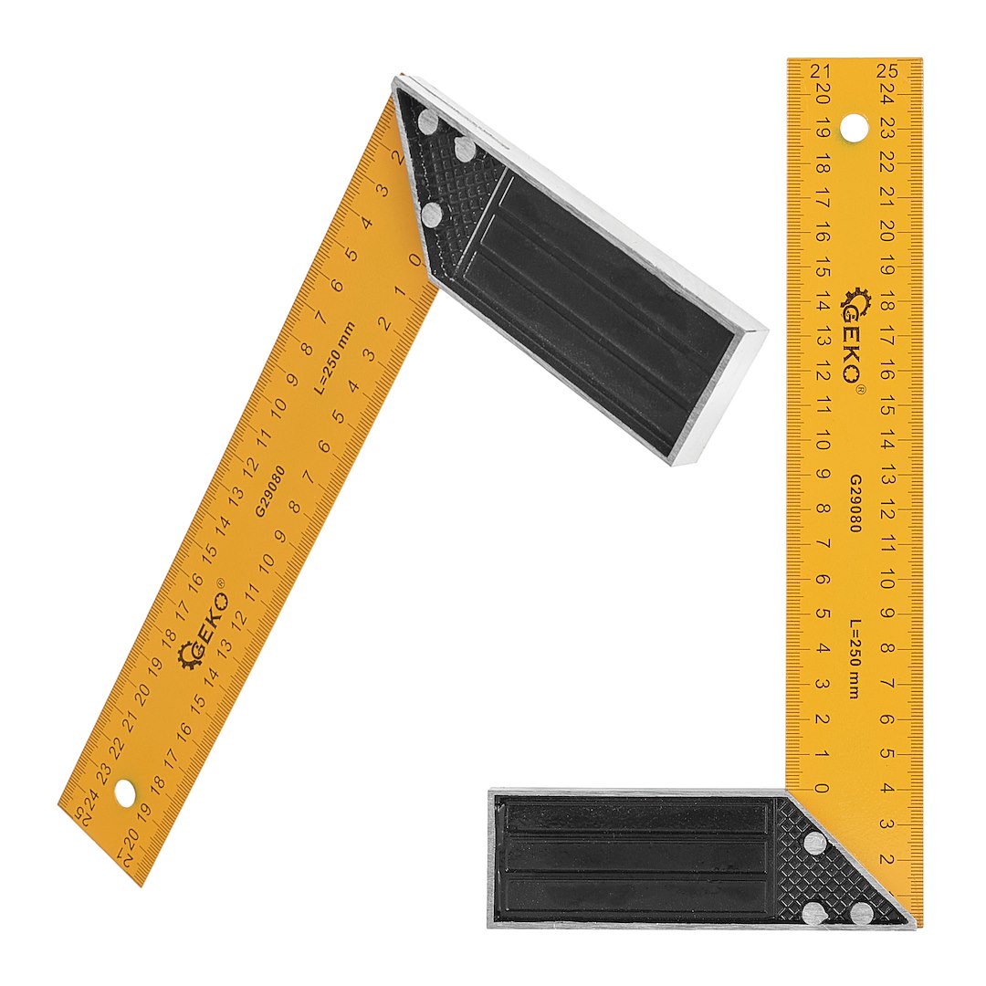 Stavební truhlářský úhelník 250 mm – celkový pohled