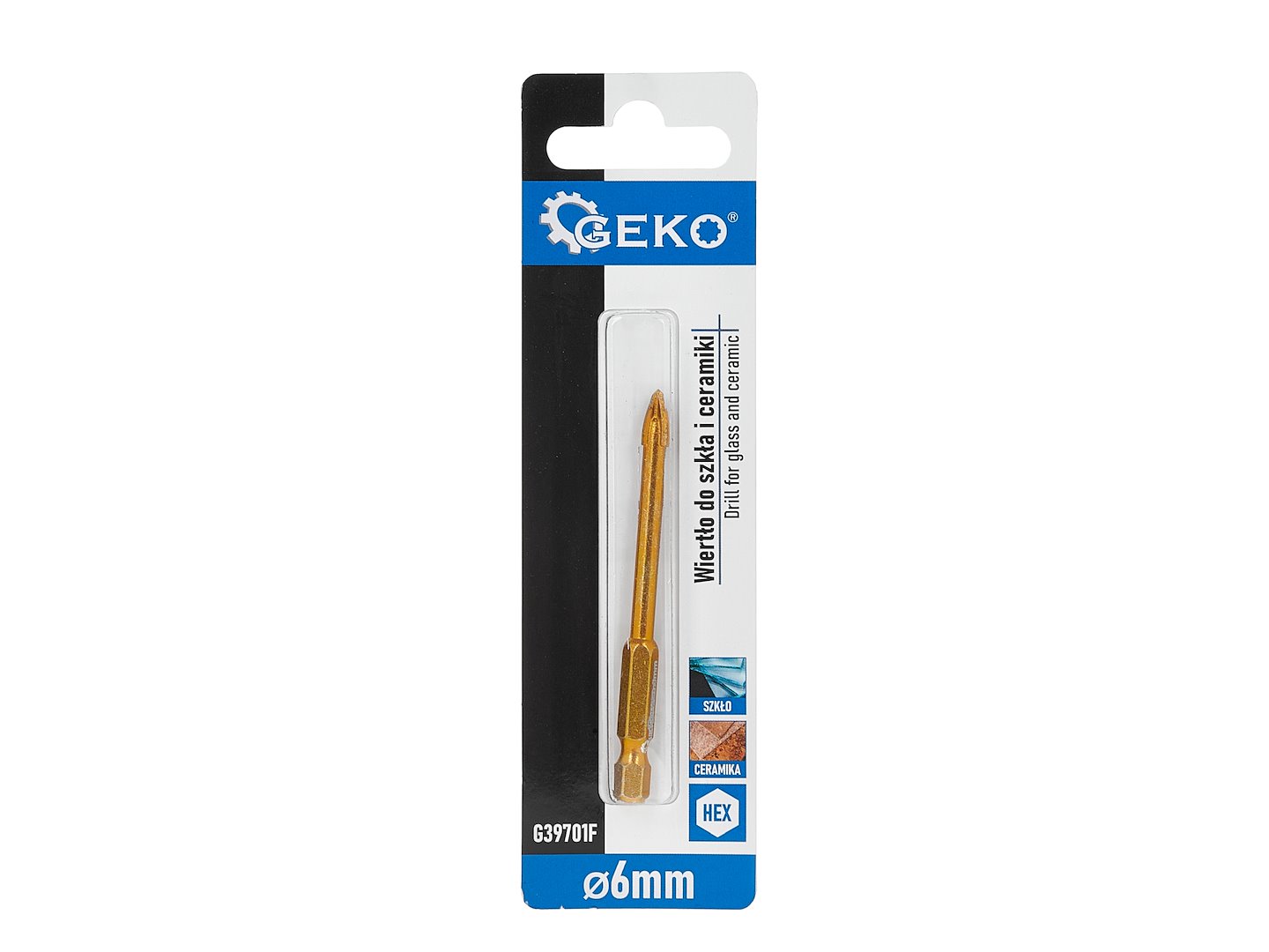 Vrták do skla a keramiky HEX 6 mm (500) 3