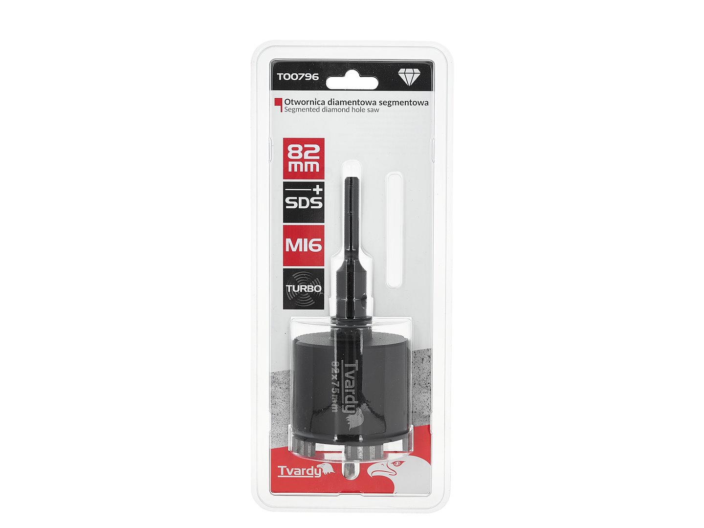 Diamantová děrovka turbo 82 mm SDS Plus M16 – Geko 8