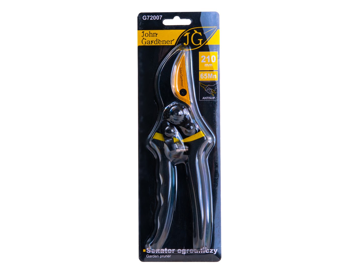 Zahradní nůžky Geko 210 mm 65Mn AntiSlip – detail čepele