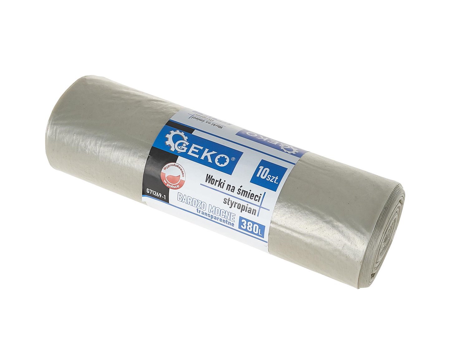 Odpadkové pytle Geko 380 l – celkový pohled na roli