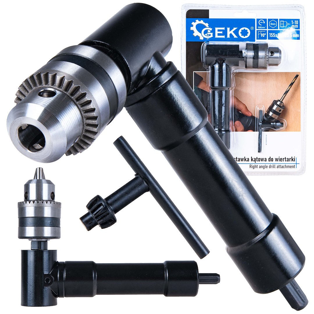 Úhlová přídavná hlavice pro vrtačku 1–10 mm (24) 1