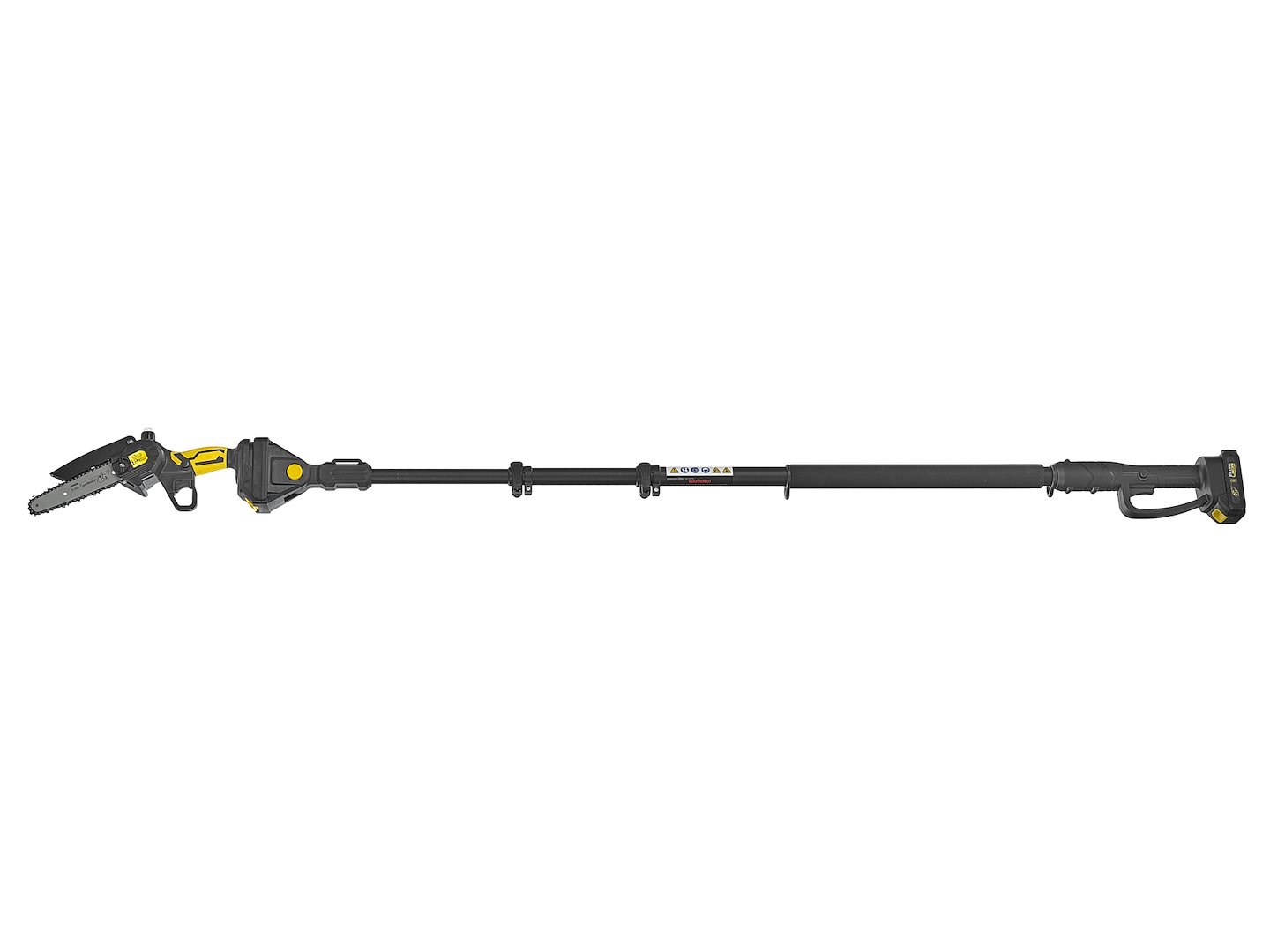 Akumulátorová řetězová pila 6" v kufříku 2x2,0 Ah 21 V – sada XXL s teleskopickým výložníkem 1,65–2,50 m (10) 5