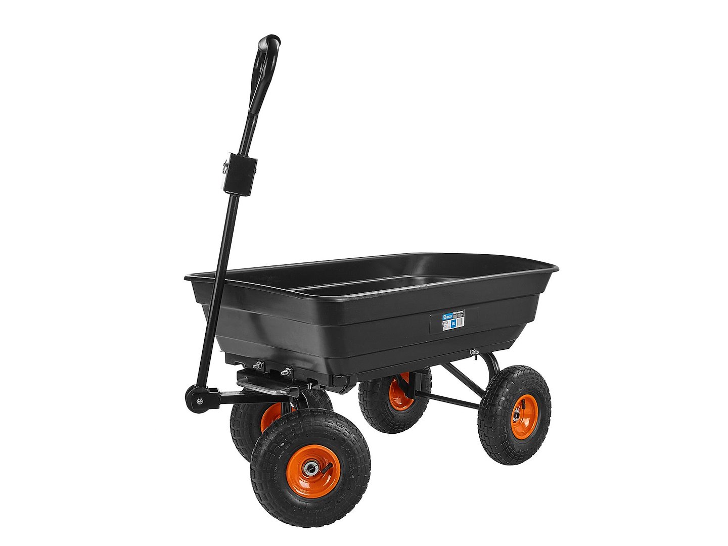 Zahradní přepravní vozík 75 l Geko – ergonomické madlo