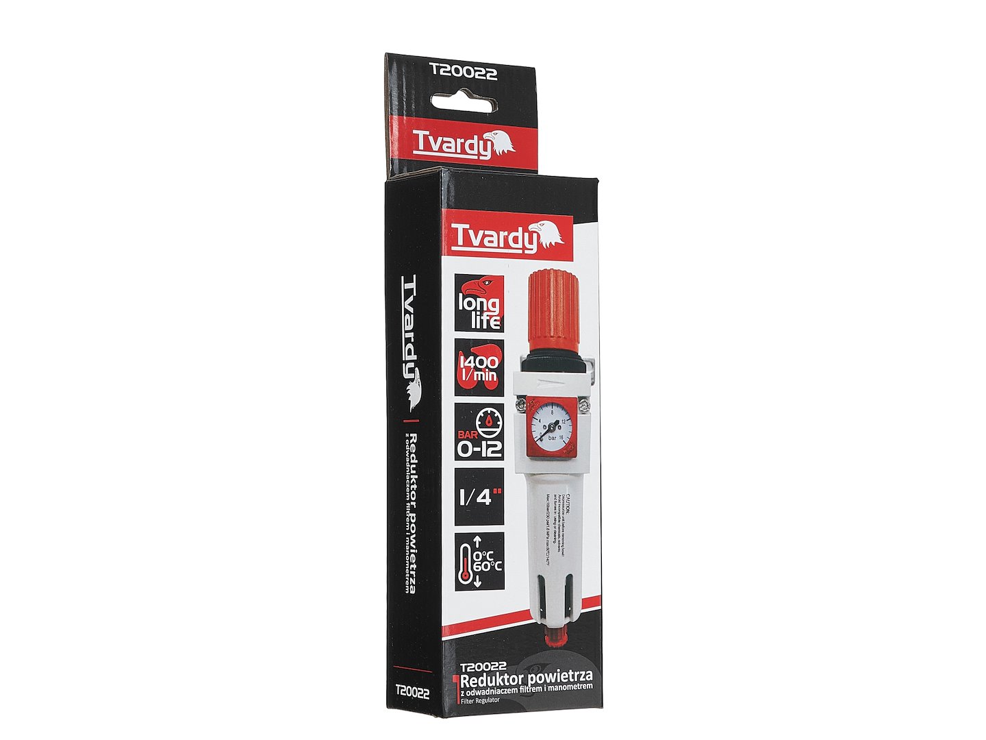 Reduktor vzduchu s odlučovačem, filtrem a manometrem 1/4" – Geko 7