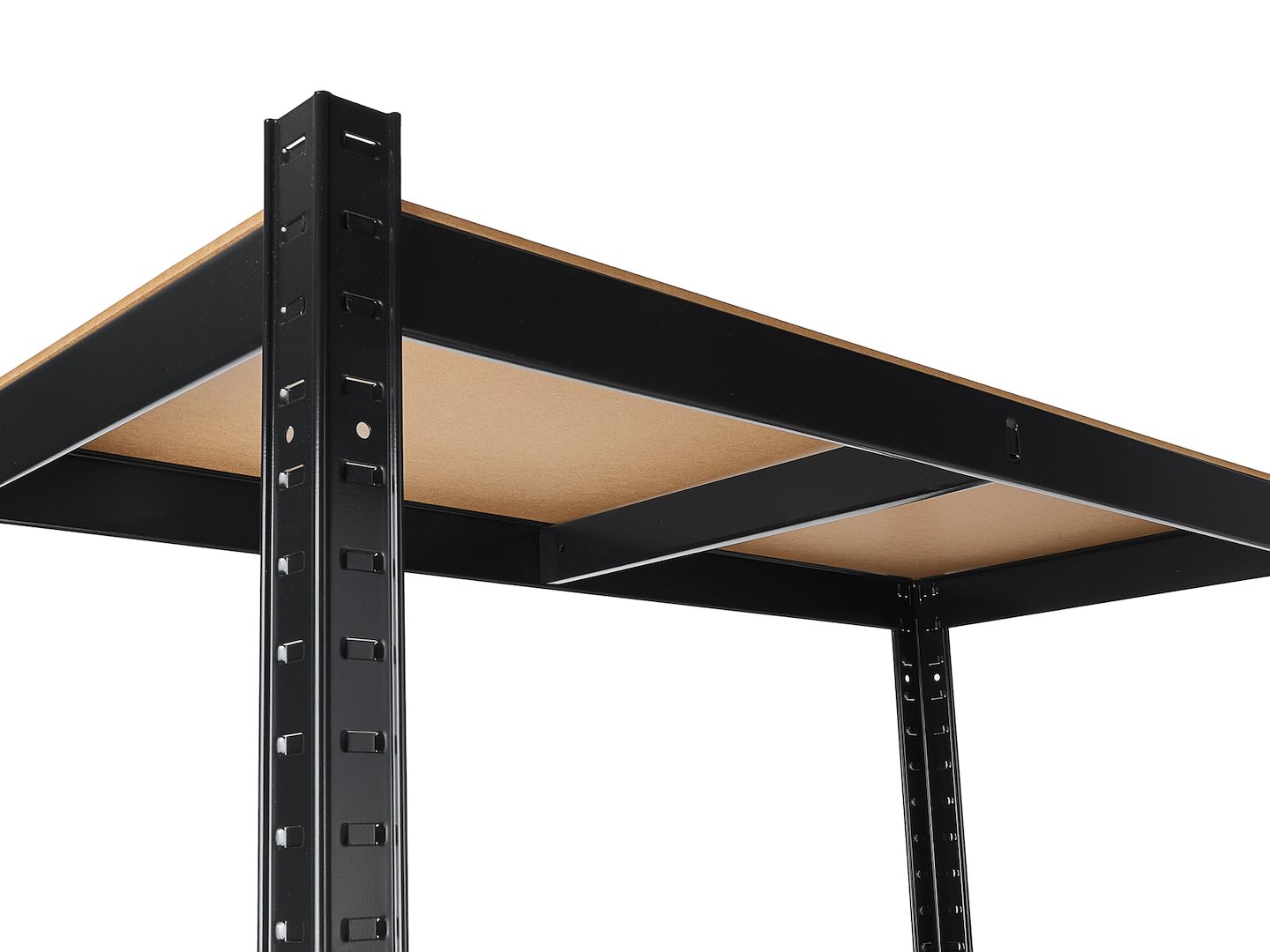 Skladový regál černý 180x40x90cm 265kg zesílený – využití v garáži