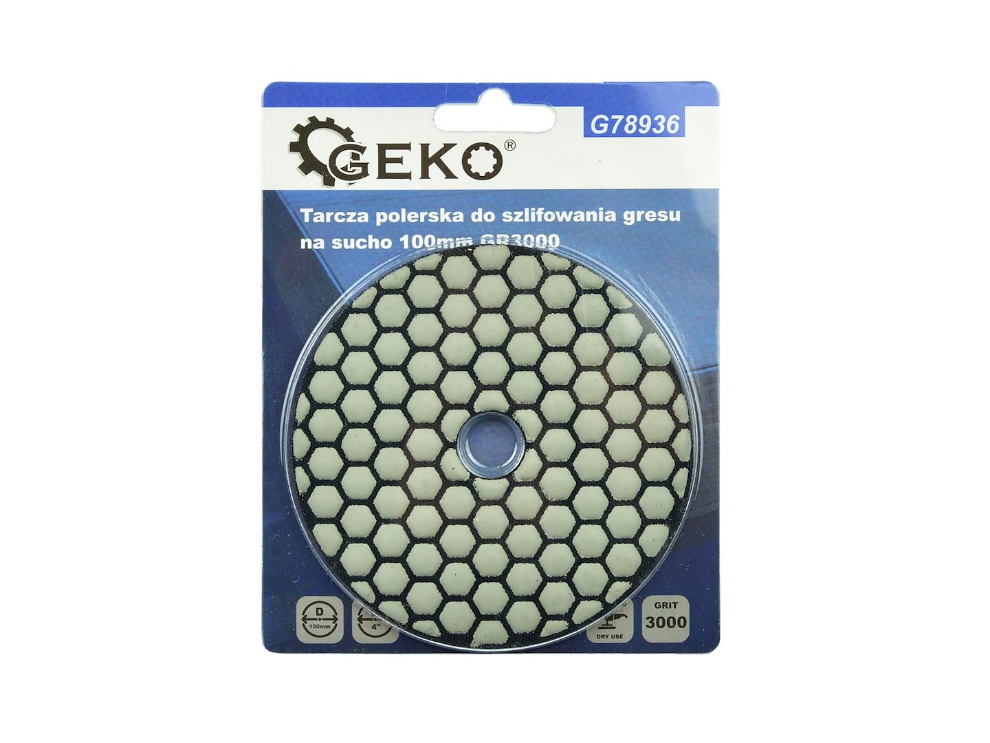 Lešticí kotouč pro suché broušení dlažby 100 mm GR3000 (5/25/250) – Geko 4