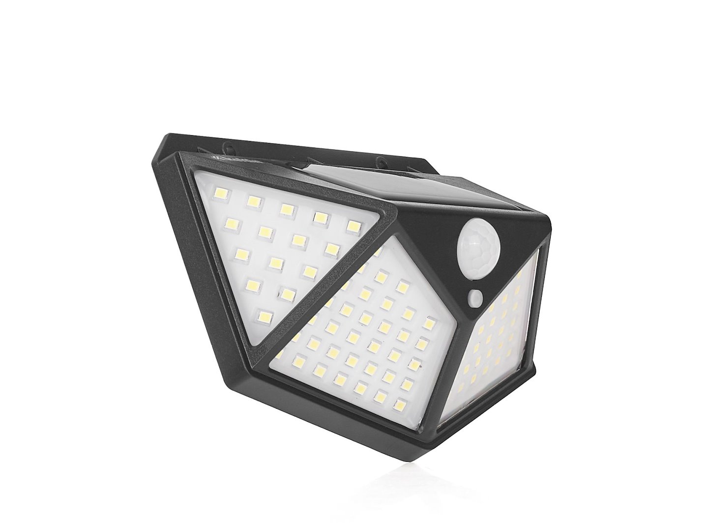 Solární lampa Geko 50 W 100 LED – celkový pohled