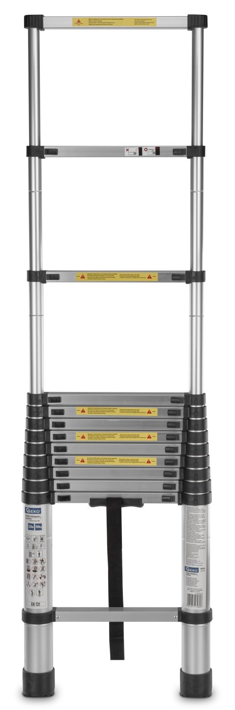 Teleskopický hliníkový žebřík 3,8 m 150 kg (1) 4