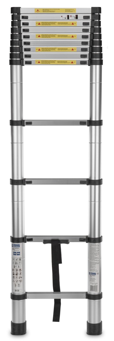 Teleskopický hliníkový žebřík 3,8 m 150 kg (1) 5