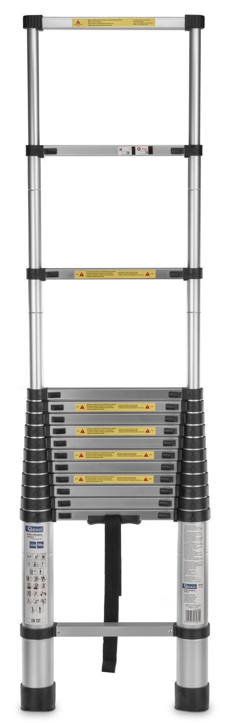 Teleskopický hliníkový žebřík 4,4 m 150 kg (1) 3