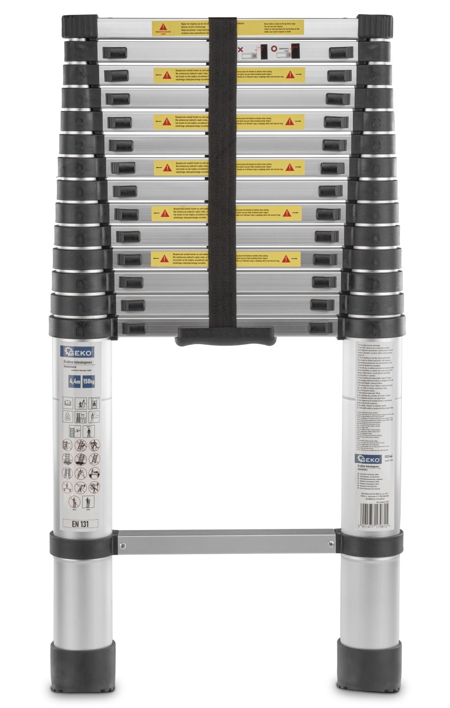 Teleskopický hliníkový žebřík 4,4 m 150 kg (1) 1