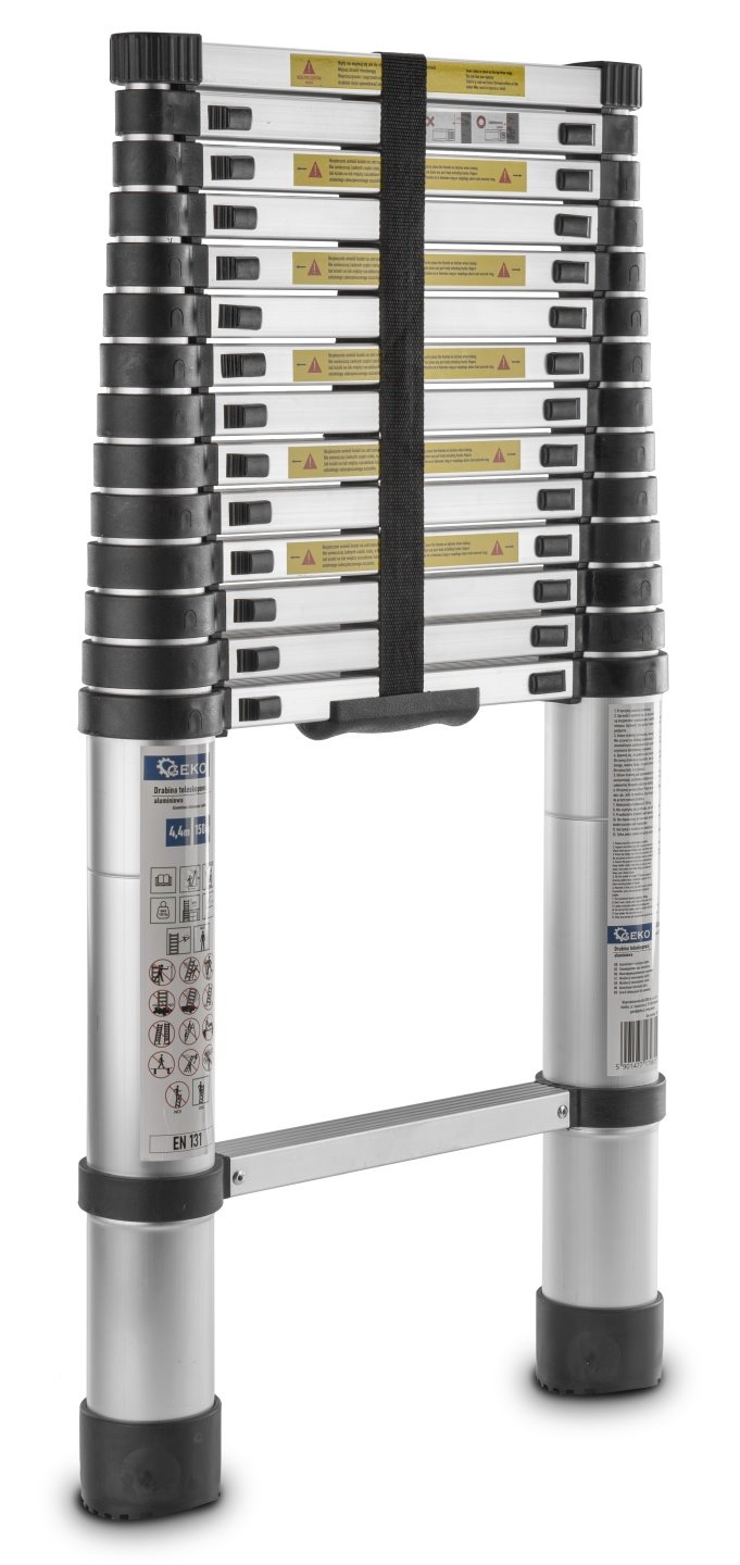 Teleskopický hliníkový žebřík 4,4 m 150 kg (1) 2