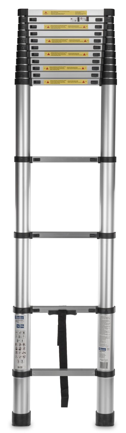 Teleskopický hliníkový žebřík 5 m 150 kg (1) 4